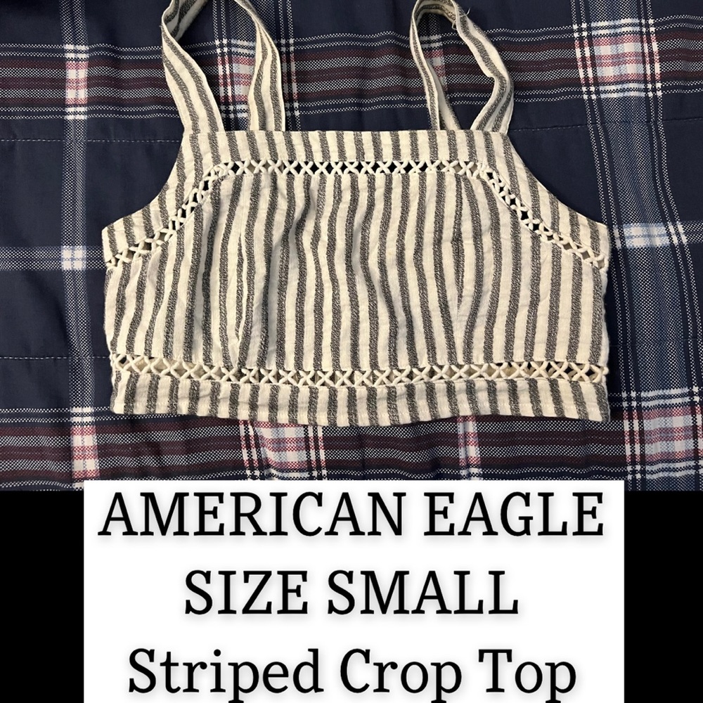 AE striped crop top
